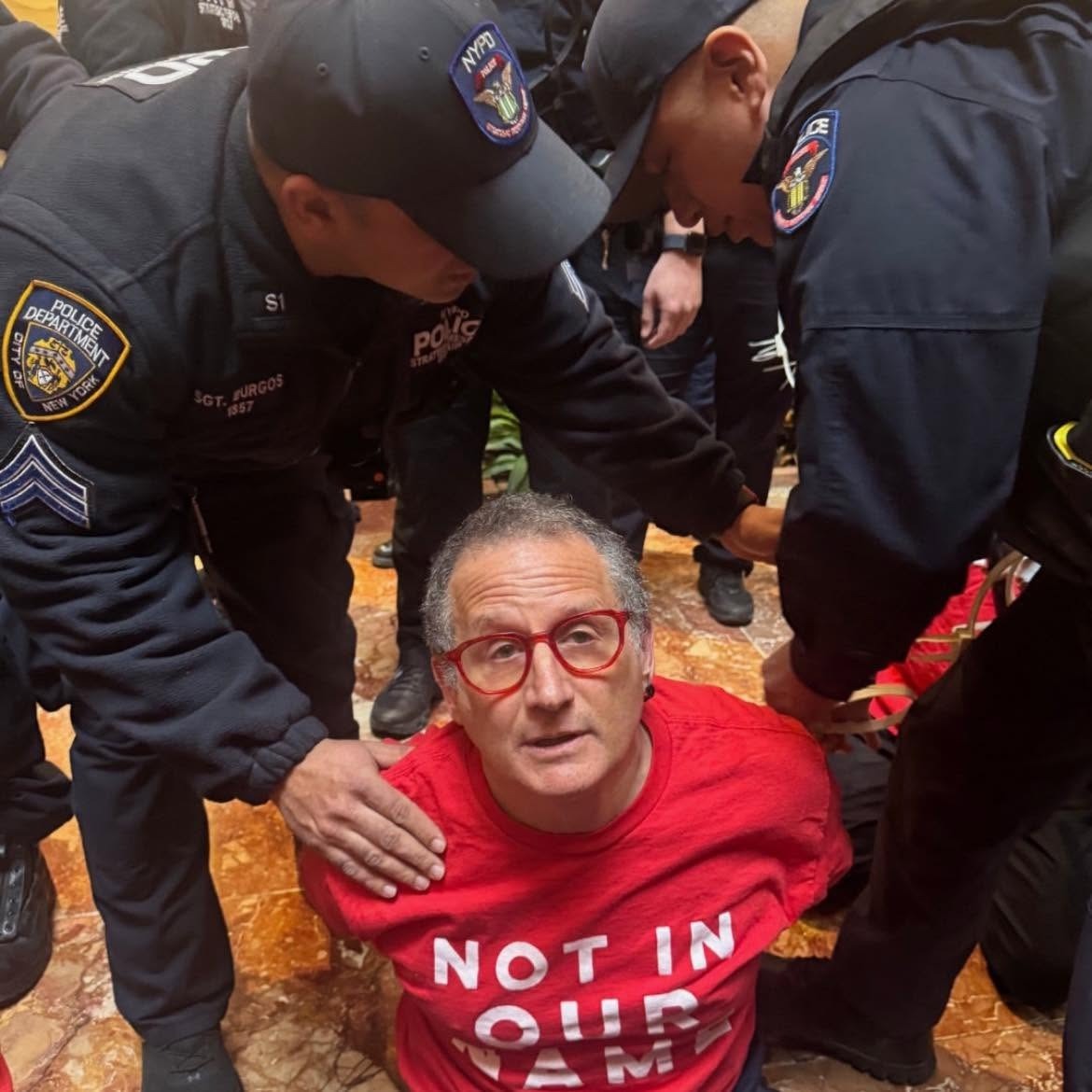 Joshua Dubnau Arrest at Trump Tower Sit-In